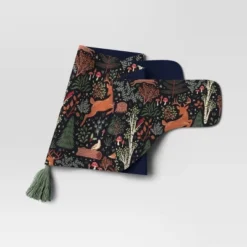 60" Woodland Animals Fabric Mantle Scarf Green - Wondershop™ -Old World Christmas GUEST 00ba8e4d 3847 4871 8dae e7cec73ac741