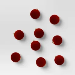 9ct 80mm Christmas Flocked Ball Ornament Set - Wondershop™ 17 9ct 80mm Christmas Flocked Ball Ornament Set - Wondershop™ -Old World Christmas GUEST 03a38f0b 9747 4195 9b6a b8bb87f382a7