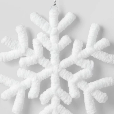 Yarn-Wrapped Snowflake Christmas Tree Ornament White - Wondershop™ 4 Yarn-Wrapped Snowflake Christmas Tree Ornament White - Wondershop™ - Image 2