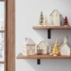 10pc Battery Operated Ceramic Christmas Village Set With Bottle Brush Trees - Wondershop™ White/Tan -Old World Christmas GUEST 07629a1d 863d 487b 968b ec2f7c0192a3