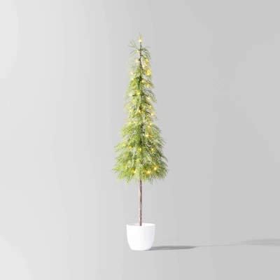 Pre-Lit Potted Balsam Artificial Christmas Tree - Wondershop™ 8 Pre-Lit Potted Balsam Artificial Christmas Tree - Wondershop™ - Image 6