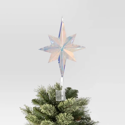 Christmas Lit Plastic Multicolor 8 Point Star Tree Topper - Wondershop™ 4 Christmas Lit Plastic Multicolor 8 Point Star Tree Topper - Wondershop™ - Image 2