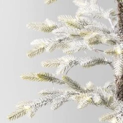 Pre-lit Flocked Balsam Fir Artificial Christmas Tree With Basket Base Warm White LED Lights - Wondershop™ -Old World Christmas GUEST 1375f341 c5b3 4593 a207 a71107c3fefa