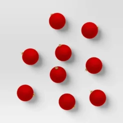 9ct 80mm Christmas Flocked Ball Ornament Set - Wondershop™ 23 9ct 80mm Christmas Flocked Ball Ornament Set - Wondershop™ -Old World Christmas GUEST 19ceb34d 1310 457d a3c8 e57ee30c9eca