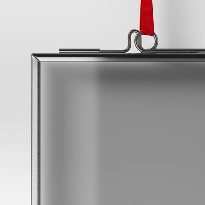 Christmas Silver Metal Photo Frame Ornament - Wondershop™ 4 Christmas Silver Metal Photo Frame Ornament - Wondershop™ - Image 2