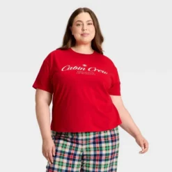 Women's "Cabin Crew" Short Sleeve Holiday Matching Family Pajama Shirt - Wondershop™ Red 11 Women's "Cabin Crew" Short Sleeve Holiday Matching Family Pajama Shirt - Wondershop™ Red -Old World Christmas GUEST 1ba46f95 96f0 45df 9eb4 4d4f4d036da5