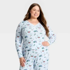 Women's "Tis The Ski-son!" Cozy Knit Long Sleeve Henley Holiday Matching Family Pajama Shirt - Wondershop™ Blue 11 Women's "Tis The Ski-son!" Cozy Knit Long Sleeve Henley Holiday Matching Family Pajama Shirt - Wondershop™ Blue -Old World Christmas GUEST 1cef92f0 85b0 47e1 b76b d6ef900e7d86