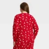 Women's Santa Print Ribbed Long Sleeve Holiday Matching Family Pajama Shirt - Wondershop™ Red -Old World Christmas GUEST 20b5d56a 2833 495d 9892 0645878596ff