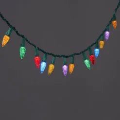 150ct LED C6 Faceted Christmas String Lights Spool With Green Wire - Wondershop™ -Old World Christmas GUEST 25a5cc7f ff6a 496d 8c92 3e7f4ca5a701