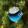 4.25" Christmas Plastic Scallop Ornament Blue - Wondershop™ -Old World Christmas GUEST 25eec587 a58d 4a4b b57e 2184e95fe487
