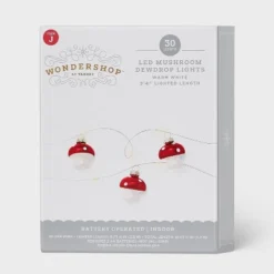 30ct LED Dewdrop With Red Mushrooms Christmas Indoor Novelty String Lights Warm White With Silver Wire - Wondershop™: Fairy Lights -Old World Christmas GUEST 29b7d827 6c97 4c3f a5ff f33b1b3adbdc