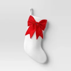 21" White Stocking With 3D Bow Decor - Wondershop™ 10 21" White Stocking With 3D Bow Decor - Wondershop™ -Old World Christmas GUEST 2e0a57a5 fba7 45de a5e2 d5a8d67f5c2e