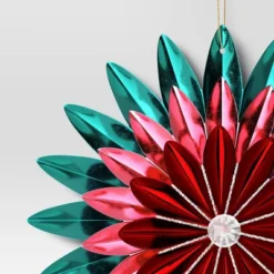 Christmas Foil Flower Ornament Green Ornament - Wondershop™ -Old World Christmas GUEST 2e614d92 8f02 4336 977f 877fd5994cd7