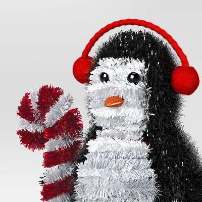 Christmas Tinsel Penguin With Headphones - Wondershop™ 5 Christmas Tinsel Penguin With Headphones - Wondershop™ - Image 3