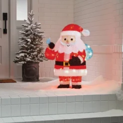 32" Tinsel Santa Christmas Novelty Sculpture Light With 4 Interchangeable Faces - Wondershop™ -Old World Christmas GUEST 387ccf35 7cdb 47d3 b44f 7c9161414aba