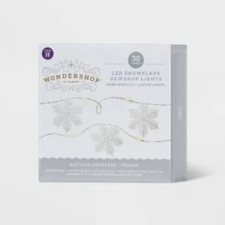 30ct LED Dewdrop With Glittered Snowflakes Christmas Indoor Novelty String Lights Warm White With Silver Wire - Wondershop™ 9 30ct LED Dewdrop With Glittered Snowflakes Christmas Indoor Novelty String Lights Warm White With Silver Wire - Wondershop™ -Old World Christmas GUEST 398b7c3d 962e 49a1 ad0d b963167533ae