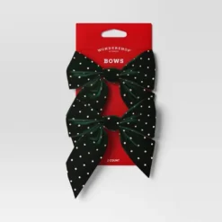 2ct Metallic Polka Dot Christmas Decorative Bow - Wondershop™ -Old World Christmas GUEST 3bc15ebf 8d34 4a6f ae85 3ae3720a270b