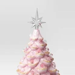 14" Christmas Vintage Pink With Gold Foil Ceramic Tree - Wondershop™ -Old World Christmas GUEST 3f553cf4 f9ee 4ebe 8be1 557d4c310898