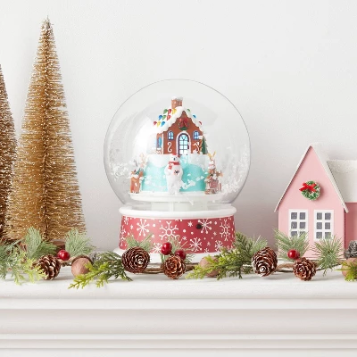 9.8" Animated Gingerbread House Snow Globe Christmas Decorative Prop - Wondershop™ 3 9.8" Animated Gingerbread House Snow Globe Christmas Decorative Prop - Wondershop™