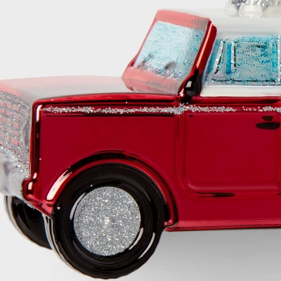 Glass SUV Christmas Tree Ornament Red - Wondershop™: Indoor Use, No Battery, 2.56" Height 4 Glass SUV Christmas Tree Ornament Red - Wondershop™: Indoor Use, No Battery, 2.56" Height - Image 2