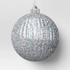 4ct 150mm Christmas Iridescent Glitter Ornament Set Sliver - Wondershop™ 7 4ct 150mm Christmas Iridescent Glitter Ornament Set Sliver - Wondershop™ -Old World Christmas GUEST 51750a29 0c71 4d08 a808 4a30e9f8dc26