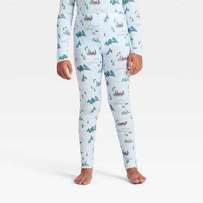 Kids' "Tis The Ski-son!" Cozy Knit Long Sleeve Shirt And Pants Holiday Matching Family Pajama Set - Wondershop™ Blue 5 Kids' "Tis The Ski-son!" Cozy Knit Long Sleeve Shirt And Pants Holiday Matching Family Pajama Set - Wondershop™ Blue - Image 3