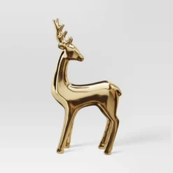 14.75" Plated Ceramic Standing Reindeer Animal Sculpture - Wondershop™ Gold -Old World Christmas GUEST 51f18af2 9cdb 4f87 ae61 3e95a8d36783