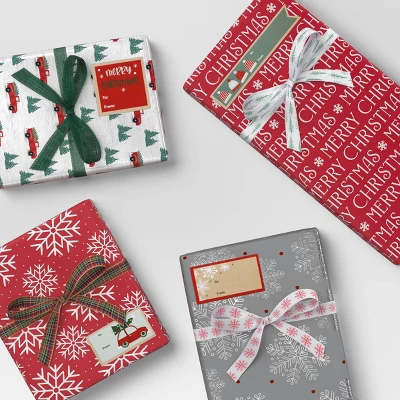 50ct Christmas Peel And Stick Gift Tags Red/Green/White Kraft - Wondershop™ 3 50ct Christmas Peel And Stick Gift Tags Red/Green/White Kraft - Wondershop™