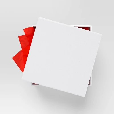 Christmas Wrap Essentials Medium Square Box White Glitter - Wondershop™ 3 Christmas Wrap Essentials Medium Square Box White Glitter - Wondershop™
