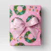 30” 20 Sq Ft Christmas Roll Wrap Happy Holidays And Wreaths On Pink - Wondershop™ -Old World Christmas GUEST 573f165c 14c6 400a b00b dc9a89dd4942