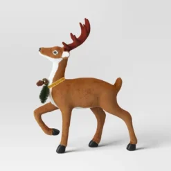 17" Flocked Deer With Greenery Animal Sculpture - Wondershop™ Brown -Old World Christmas GUEST 583d212b 9d1b 4646 84d7 a9d1d0348022