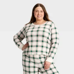 Women's Plaid Ribbed Long Sleeve Holiday Matching Family Pajama Shirt - Wondershop™ Cream 11 Women's Plaid Ribbed Long Sleeve Holiday Matching Family Pajama Shirt - Wondershop™ Cream -Old World Christmas GUEST 5a370036 4c3f 43d2 9831 4a36475ac44d