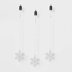 3pk Battery Operated LED Hanging Metal Snowflake Christmas Lights - Wondershop™: Indoor/Outdoor Use With Timer -Old World Christmas GUEST 5b52d8b2 04a3 42b1 b48e 745b135e8b89