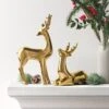 14.75" Plated Ceramic Standing Reindeer Animal Sculpture - Wondershop™ Gold -Old World Christmas GUEST 5c9d4473 f88f 4da3 822f 0499d75ae4f5