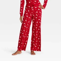 Women's Santa Print Ribbed Holiday Matching Family Pajama Pants - Wondershop™ Red -Old World Christmas GUEST 60238722 c3e7 4407 a384 2986ff4dac99