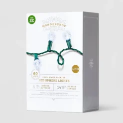 60ct LED Faceted Sphere Christmas String Lights With Green Wire - Wondershop™ 11 60ct LED Faceted Sphere Christmas String Lights With Green Wire - Wondershop™ -Old World Christmas GUEST 6071f337 6a42 4de4 b03e 8c1e76a736ac