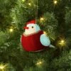 Christmas Featherly Friends Ornament Red Bow - Wondershop™ -Old World Christmas GUEST 60871d5f 7397 4c0e 9431 88370621131d