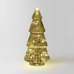 14.75" Battery Operated Lit Glass Christmas Tree Sculpture - Wondershop™ -Old World Christmas GUEST 60d09b4c e939 4bb4 a671 99300057def2