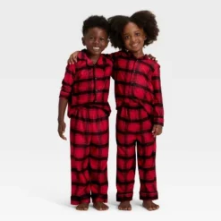Toddler Plaid Long Sleeve Shirt And Pants Holiday Matching Family Pajama Set - Wondershop™ Red/Black -Old World Christmas GUEST 62509015 649b 4a9a 9c37 9de6f8cf4b17