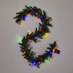 9' Battery Operated Pre-Lit Artificial Pine Christmas Garland Green With Dual Color LED Lights - Wondershop™ -Old World Christmas GUEST 62defcd7 8eec 424f 9afc d8cb4dcfcda9