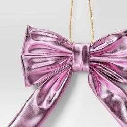 6.75" Christmas Metallic Bow Ornament Light Pink - Wondershop™ 5 6.75" Christmas Metallic Bow Ornament Light Pink - Wondershop™ -Old World Christmas GUEST 653603f9 251e 49f6 8ebc daa17b9081d3