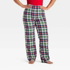 Women's Plaid Microfleece Holiday Matching Family Pajama Pants - Wondershop™ Cream -Old World Christmas GUEST 6a63793d fb40 442b b6b1 31380154a49b