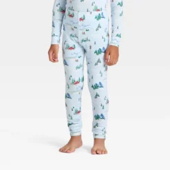 Toddler "Tis The Ski-son!" Cozy Knit Long Sleeve Shirt And Pants Holiday Matching Family Pajama Set - Wondershop™ Blue -Old World Christmas GUEST 6afed1b7 8c53 400c b769 b322ffb2c05e