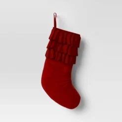 20" Velvet Stocking With Ruffles - Wondershop™ -Old World Christmas GUEST 6db9a51e 0893 485f 8b67 471e16f405b7