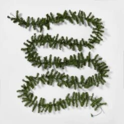 18' Pre-Lit Artificial Pine Bough Christmas Garland Green With Multicolor Lights - Wondershop™ -Old World Christmas GUEST 6e73184c 90b3 45ca bb04 3e477389b471