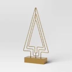 16.25" Battery Operated Lit Wire Christmas Tree Sculpture - Wondershop™ Gold -Old World Christmas GUEST 6fc2f920 3371 410b 8ce1 108c75befbf3