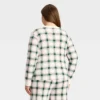 Women's Plaid Ribbed Long Sleeve Holiday Matching Family Pajama Shirt - Wondershop™ Cream -Old World Christmas GUEST 70ad8417 e7d0 4c80 9c4b 8d747d1d823a