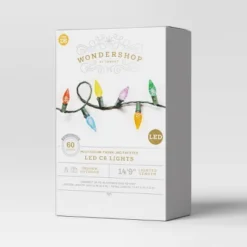 60ct LED Faceted C6 Christmas String Lights Twinkling With Green Wire - Wondershop™ -Old World Christmas GUEST 715e628a 22b0 438d 93a1 e5d836148bad