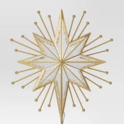 14.5" Lit-Led Gold Starburst Painted Gold Beads Warm White Lights Christmas Tree Topper - Wondershop™ 7 14.5" Lit-Led Gold Starburst Painted Gold Beads Warm White Lights Christmas Tree Topper - Wondershop™ -Old World Christmas GUEST 72eabfa4 95a9 4bc2 bc16 2d09b95e0a90