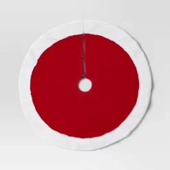 Christmas Plush With Fur Trim Tree Skirt Red And White - Wondershop™ -Old World Christmas GUEST 7494d0ba 396a 4a40 9827 6d195cf84405